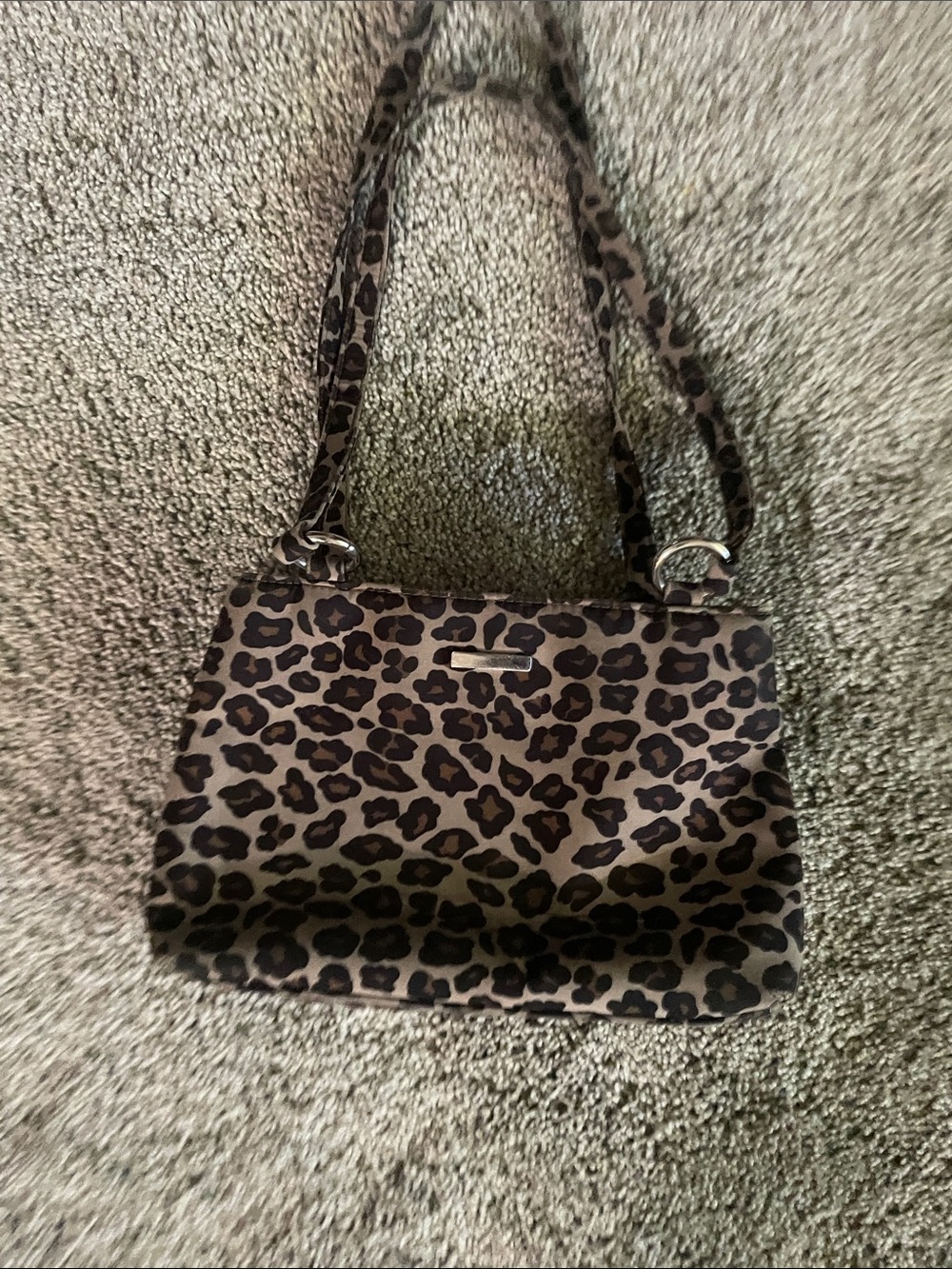 Worthington Leopard Print Shoulder Bag in Brown and Black
